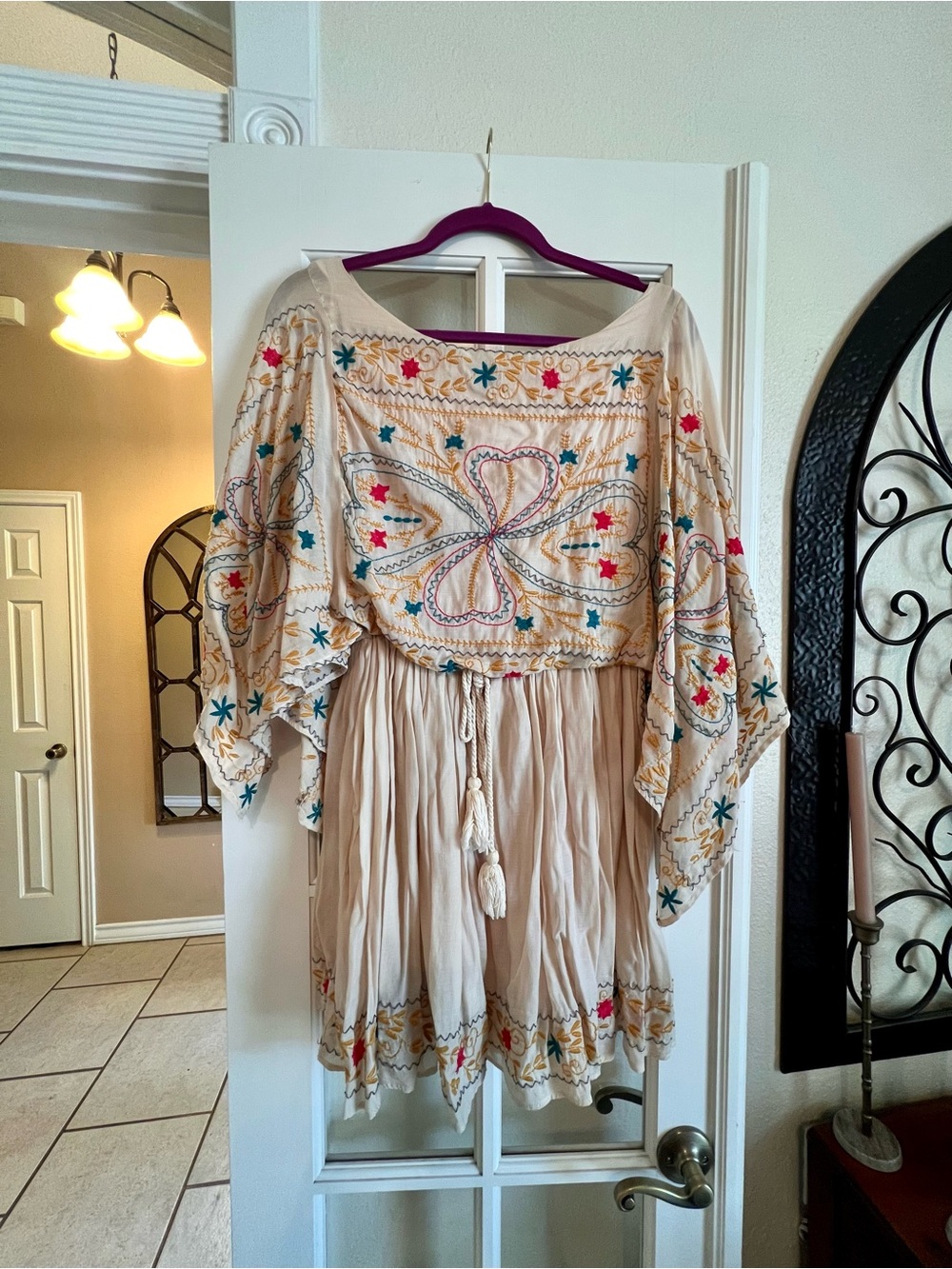 easel Embroidered Boho Dress